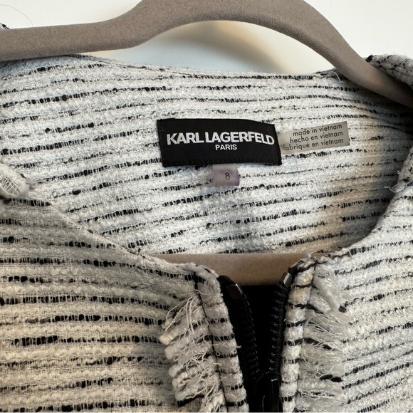 Karl Lagerfeld Tweed Jacket zip - Picture 2 of 10